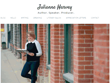 Tablet Screenshot of julianneharvey.com